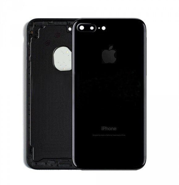 Задняя крышка корпус iPhone 7 Plus, черный глянцевый, Jet Black