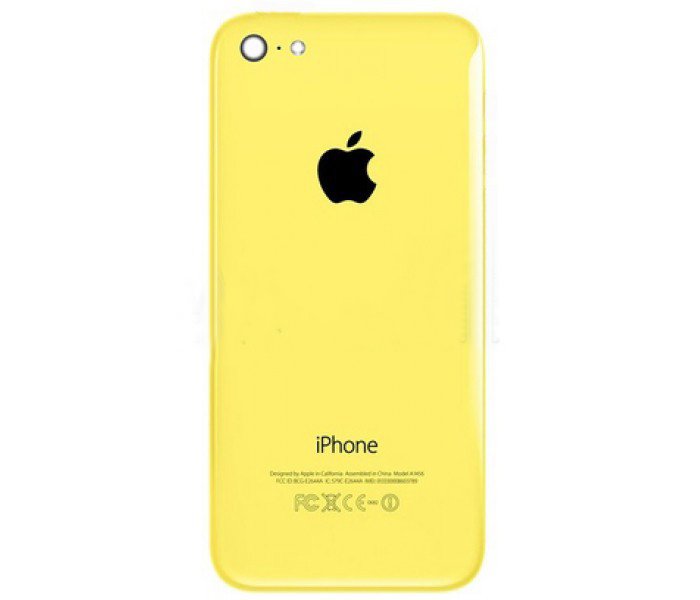 Задняя крышка корпус iPhone 5C желтая orig