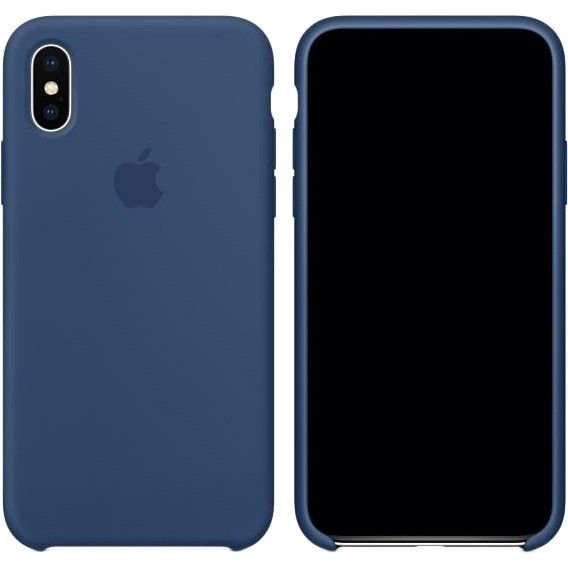 Чехол Apple iPhone X Silicone Case Blue Cobalt