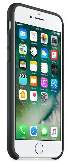 Чехол Apple Silicone Case iPhone 7, iPhone 8 Black (MMW82_HC)