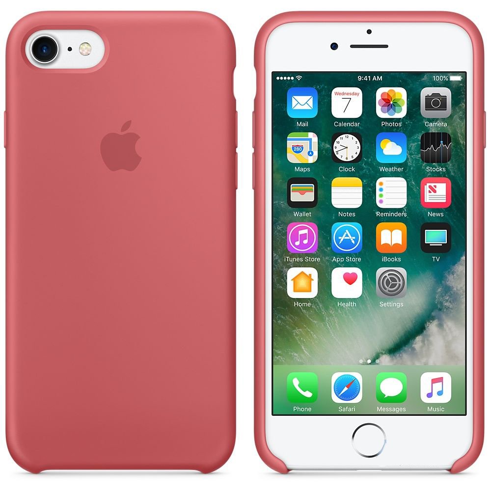 Чехол Apple Silicone Case iPhone 7, iPhone 8 Camellia (MQ0K2)