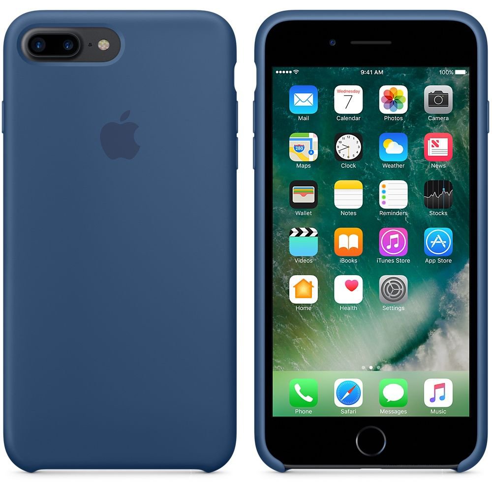 Чехол Apple Silicone Case iPhone 7 Plus Ocean Blue (MMQX2)