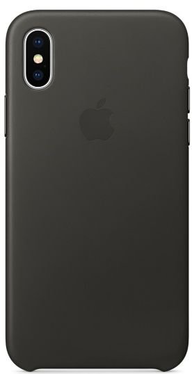 Чехол Apple Silicone Case iPhone X Charcoal Gray_HC