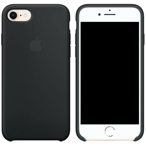 Чехол Apple Silicone Case iPhone 7, iPhone 8 Black (MQGK2)
