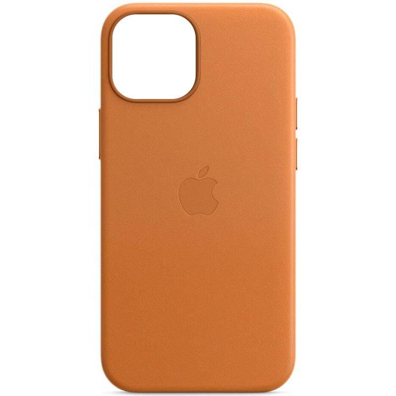 Кожаный чехол Leather Case with MagSafe для Apple iPhone 12 Pro Max (Golden Brown)