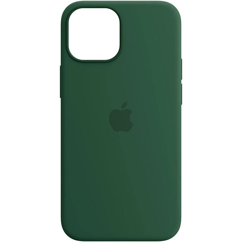 Кожаный чехол Leather Case with MagSafe для Apple iPhone 12 Pro Max (Pine green)